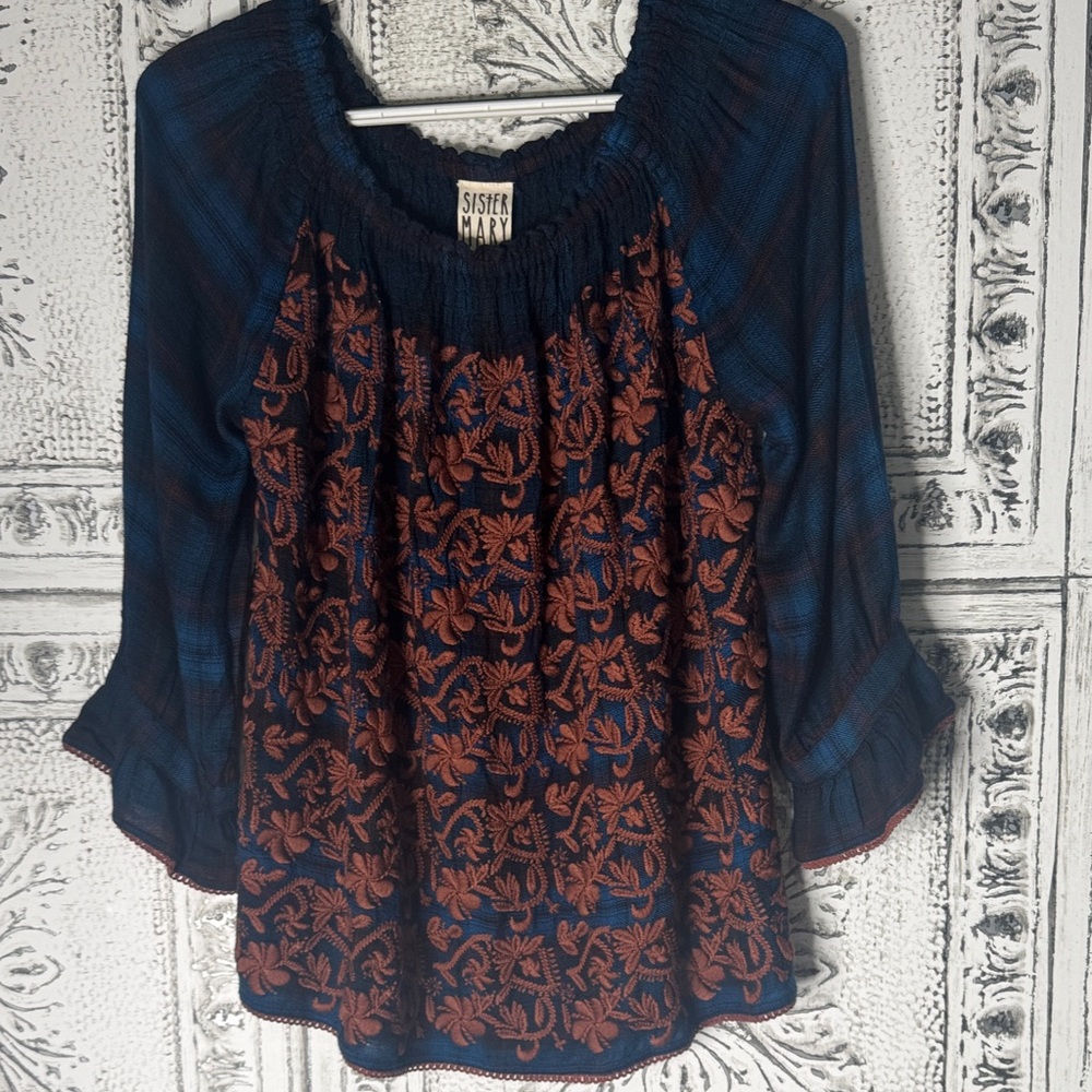 Sister Mary embroidered Blouse